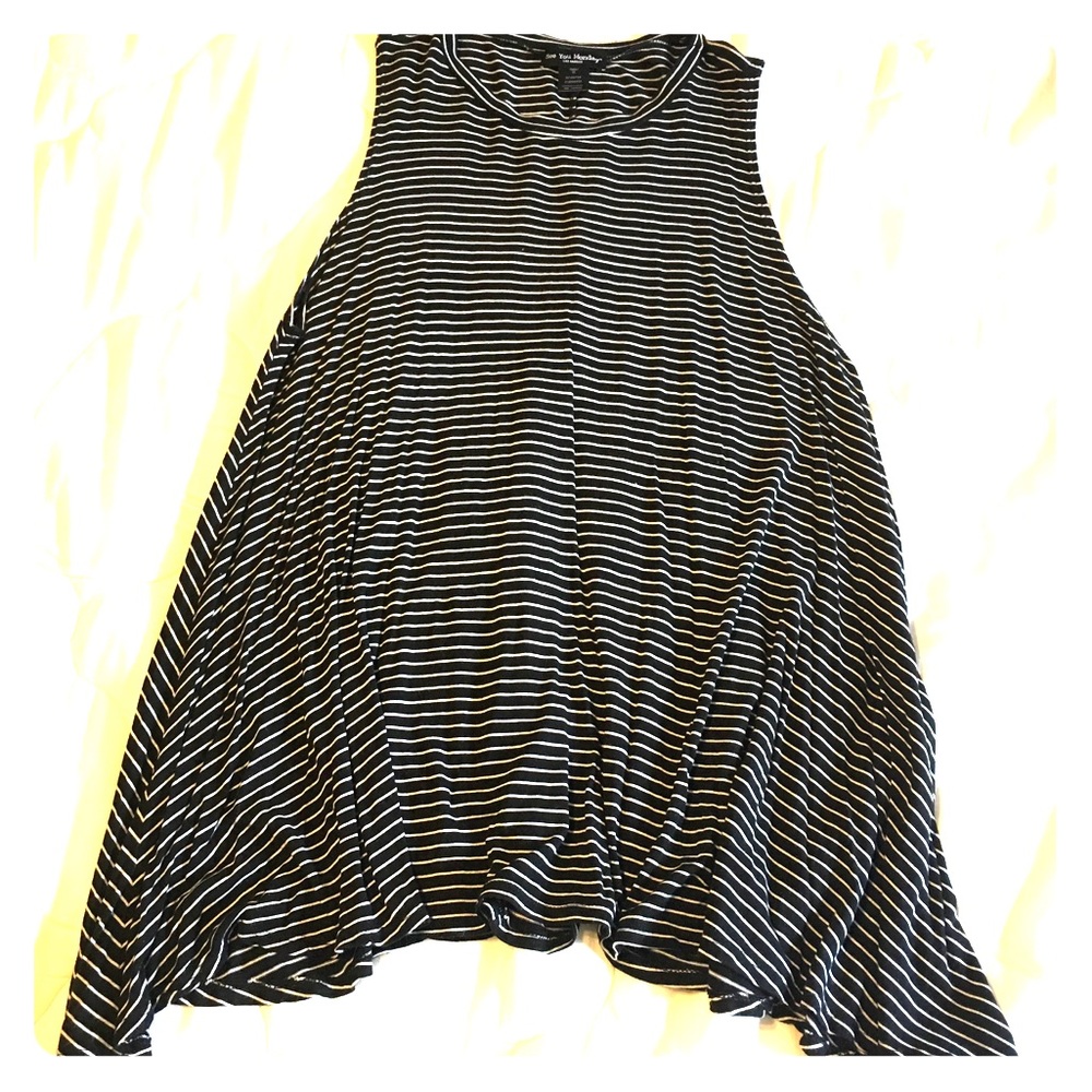 Black and White Striped Dress